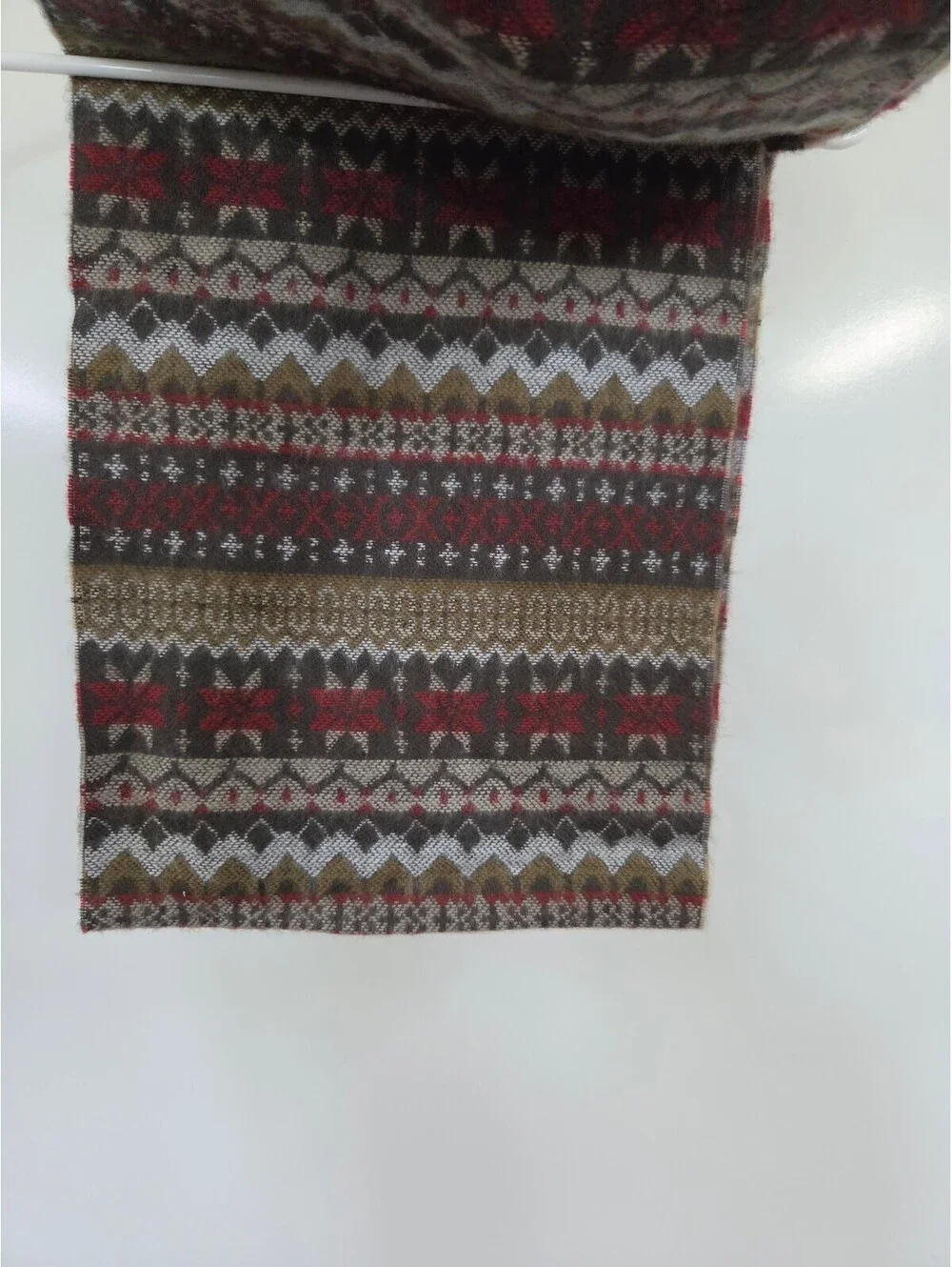 D&Y Soft Acrylic Patterned Scarf with Fringe